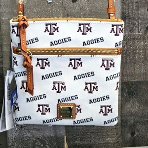 Dooney & Bourke Texas A&M Aggies Double Zip Crossbody Bag